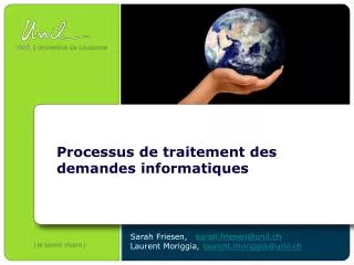processus de traitement des demandes informatiques
