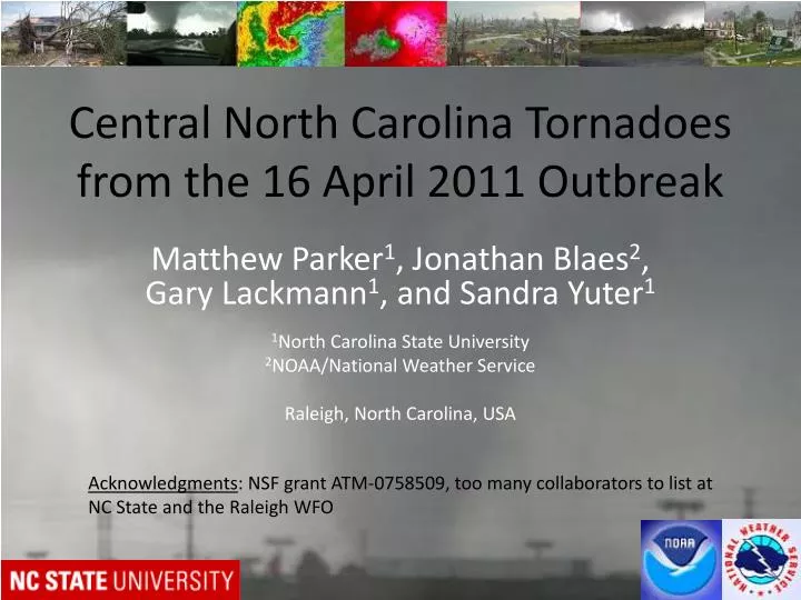central north carolina tornadoes from the 16 april 2011 outbreak