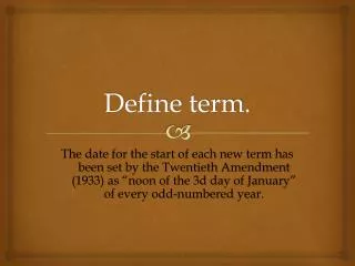 Define term.
