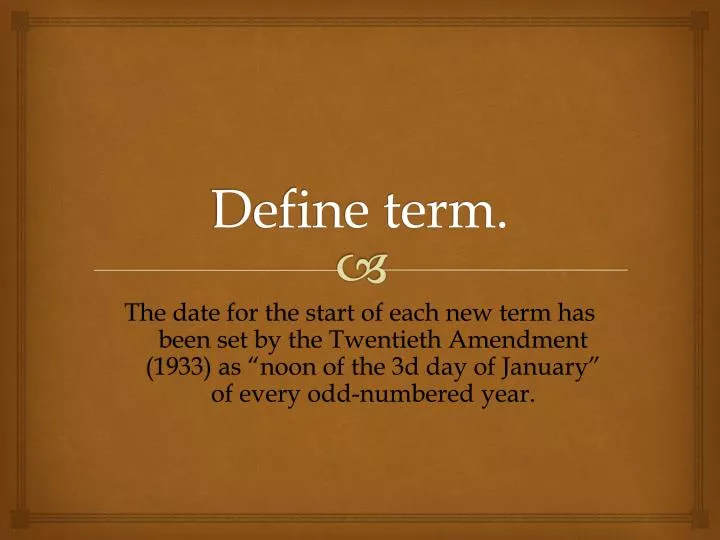 define term