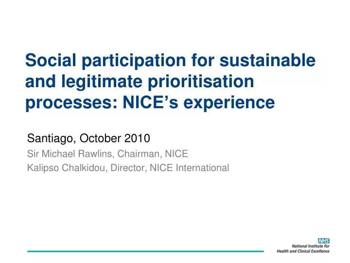 social participation for sustainable and legitimate prioritisation processes nice s experience