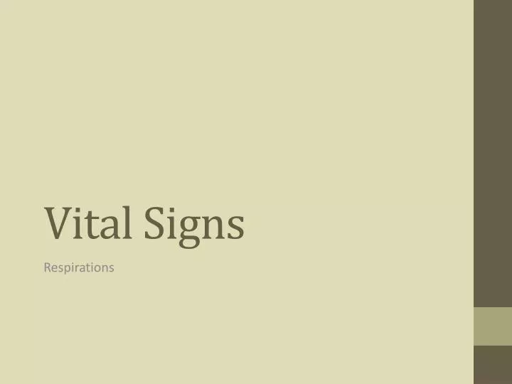 vital signs