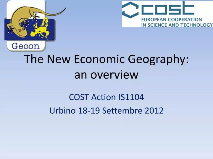 the new economic geography an overview