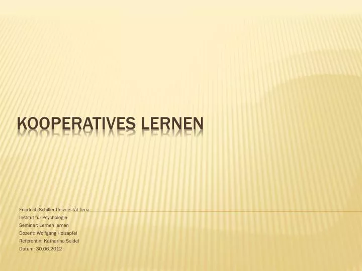 kooperatives lernen