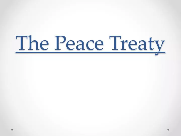 the peace treaty