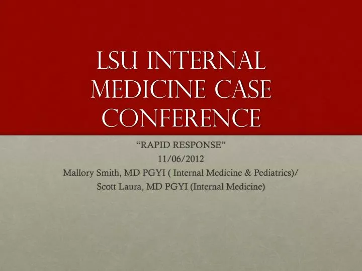 lsu internal medicine case conference