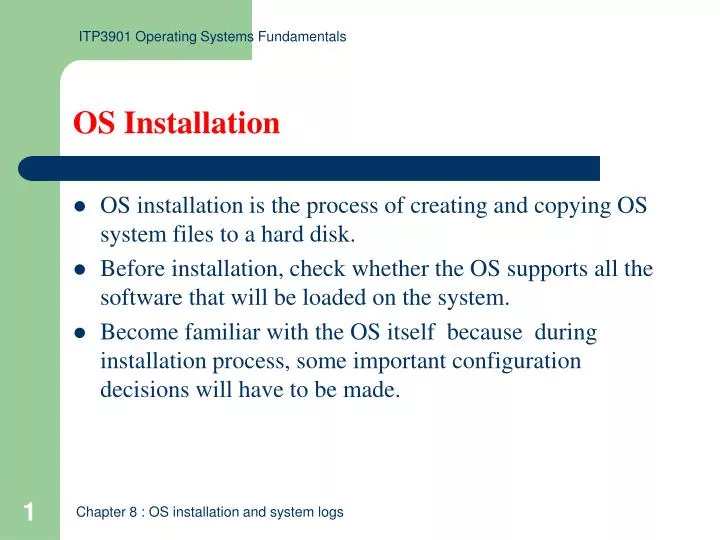 os installation