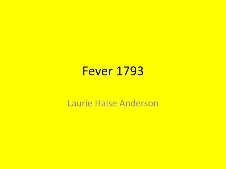 fever 1793