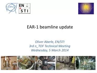 EAR-1 beamline update