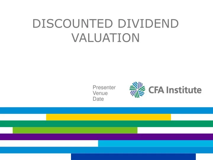 discounted dividend valuation