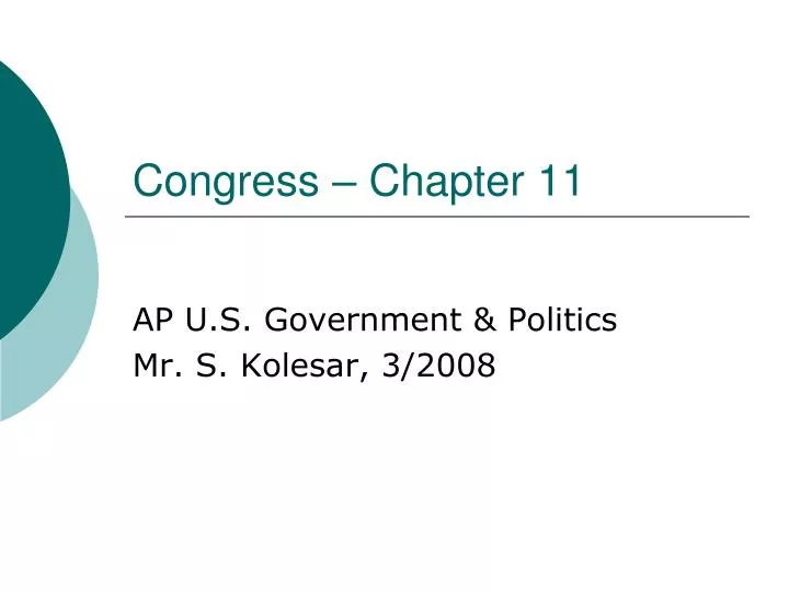 congress chapter 11