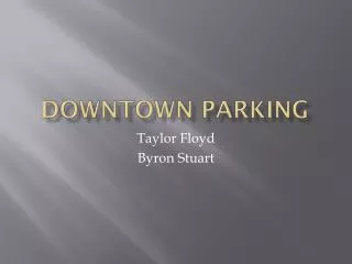 Downtown Parking