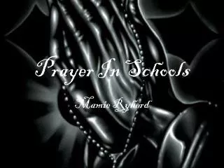 prayer in schools