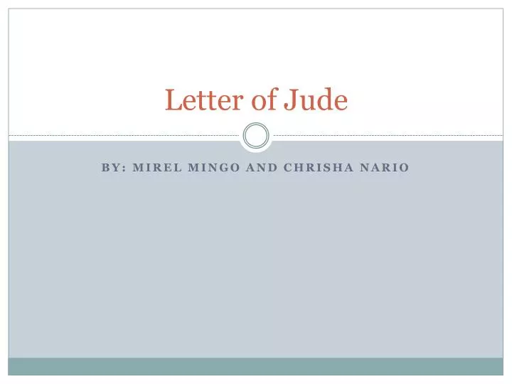 letter of jude