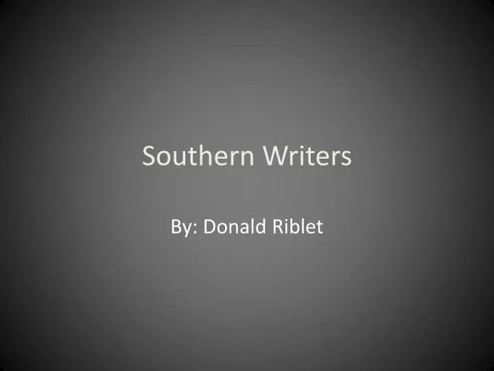 southern writers