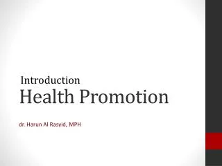 Health Promotion