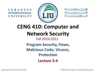 CENG 410: Computer and Network Security