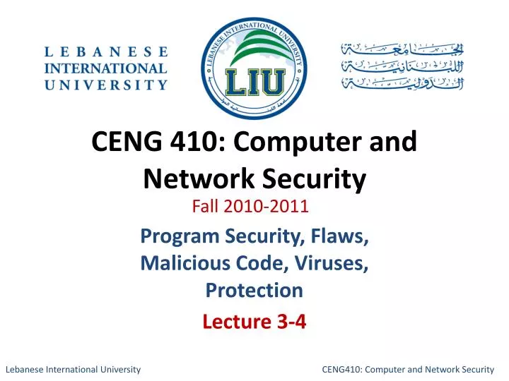 ceng 410 computer and network security