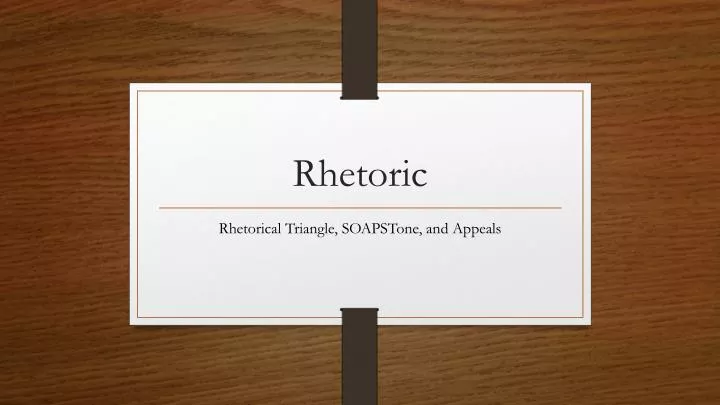 rhetoric