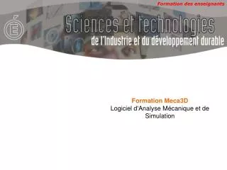 formation meca3d logiciel d analyse m canique et de simulation