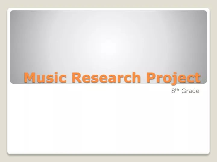 music research project