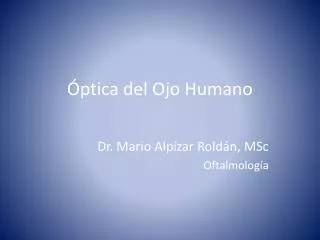 ptica del ojo humano