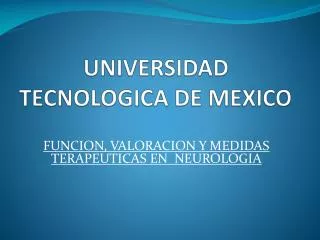UNIVERSIDAD TECNOLOGICA DE MEXICO