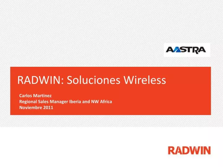 radwin soluciones wireless