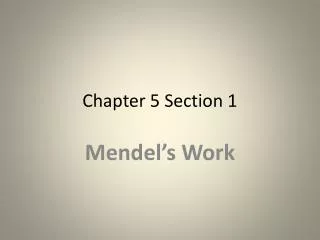 Chapter 5 Section 1