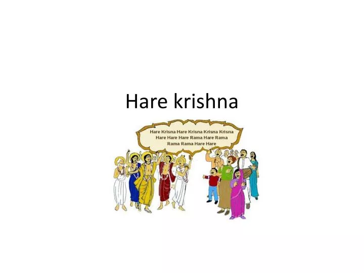 Hare krishna. - ppt descargar