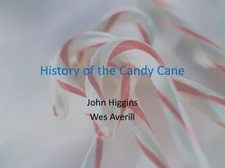 History of the Candy Cane