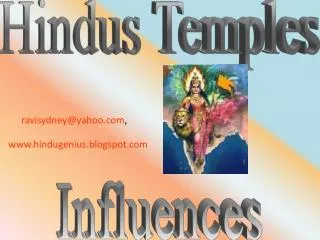 Hindus Temples Influences