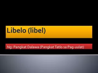ng pangkat dalawa pangkat tatlo sa pag uulat