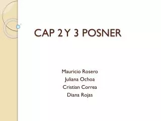 cap 2 y 3 posner