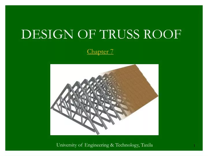 design of truss roof