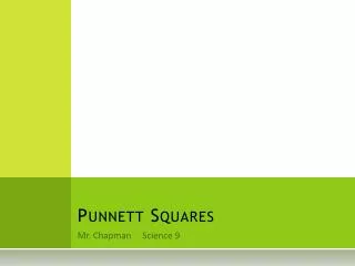 Punnett Squares