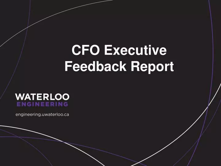 cfo executive feedback report