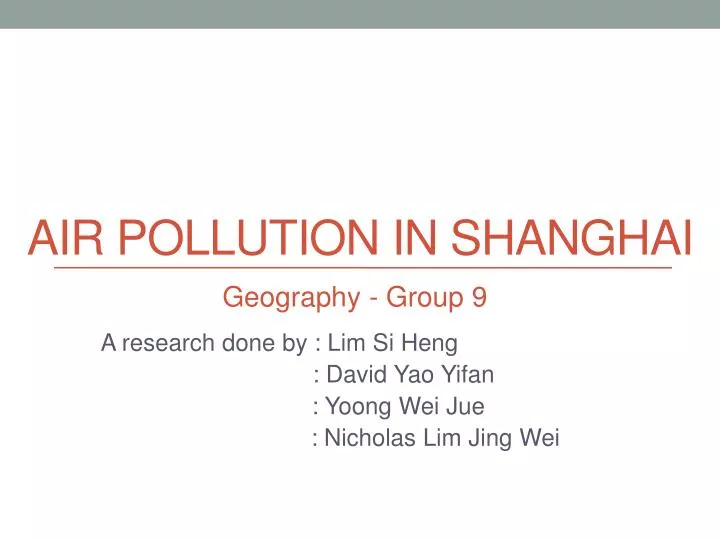 air pollution in shanghai