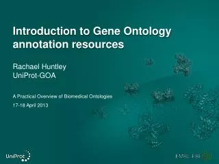 Introduction to Gene Ontology annotation resources