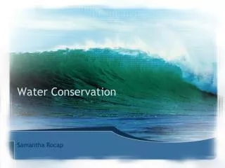 Water Conservation