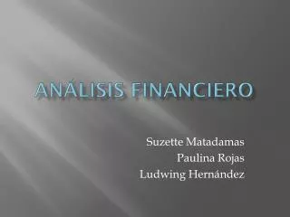 Análisis financiero