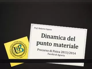 dinamica del punto materiale
