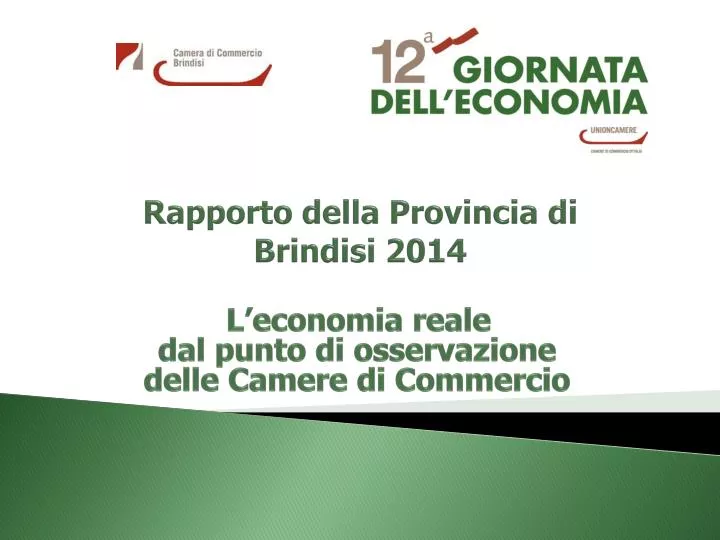 rapporto della provincia di brindisi 2014
