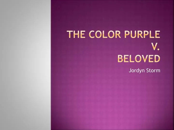 the color purple v beloved
