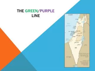 the green / purple line