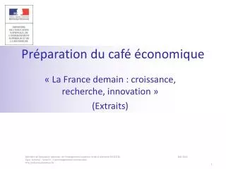 pr paration du caf conomique