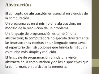 abstracci n