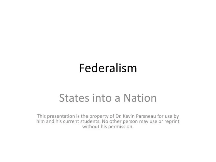 federalism