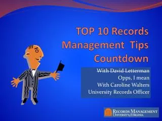 TOP 10 Records Management Tips Countdown