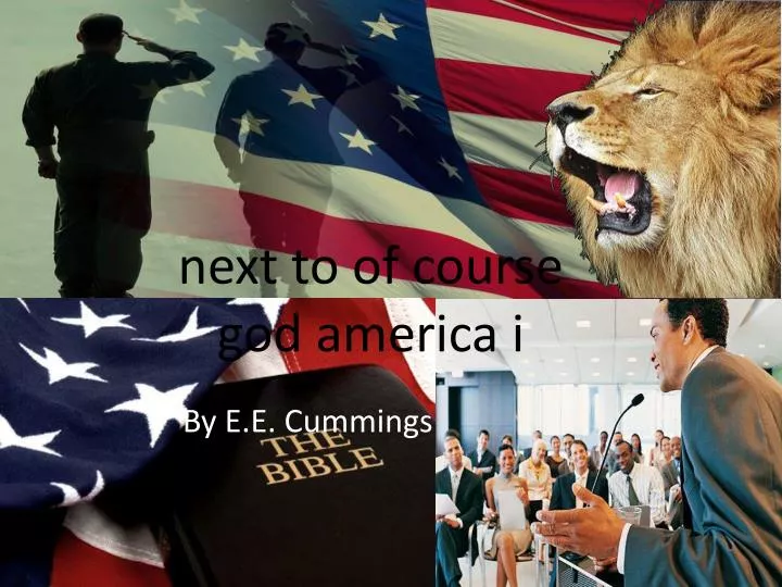next to of course god america i